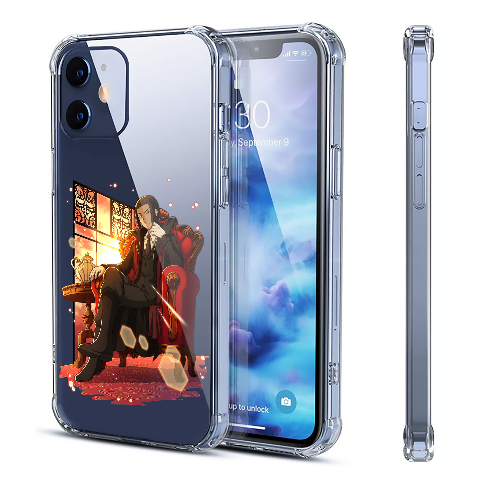（画像用） 文豪ストレイドッグス Bungo Stray Dogs 【iPhone 12シリーズ対応】透明スマホケース（クリアソフトケース）